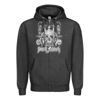 Charcoal Heather black sab.bath official vintage dancing skele Zipper Hoodie - artisFamous