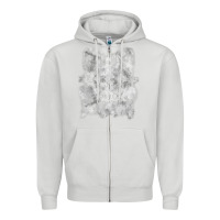 Dove Grey black sab.bath official vintage dancing skele Zipper Hoodie - artisFamous