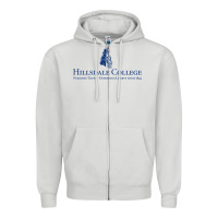 Dove Grey Hillsdale College Zipper Hoodie - artisFamous