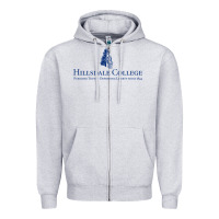 Heather Grey Hillsdale College Zipper Hoodie - artisFamous