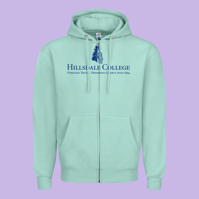 Hillsdale College Zipper Hoodie Designed By Artisfamous