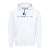 White Hillsdale College Zipper Hoodie - artisFamous