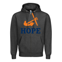 Charcoal Heather Hope College Zipper Hoodie - artisFamous