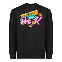 Black hello pre k Heavyweight Sweatshirt - JahusDesignShop