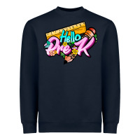 Navy hello pre k Heavyweight Sweatshirt - JahusDesignShop