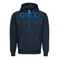 Navy Grand Rapids Community College Zipper Hoodie - artisFamous