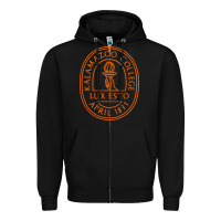 Black Kalamazoo College Zipper Hoodie - artisFamous