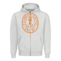 Dove Grey Kalamazoo College Zipper Hoodie - artisFamous