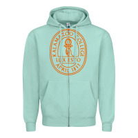 Seafoam Kalamazoo College Zipper Hoodie - artisFamous