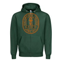 Sports Green Kalamazoo College Zipper Hoodie - artisFamous