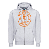 Heather Grey Kalamazoo College Zipper Hoodie - artisFamous