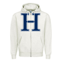 Oatmeal Heather Hillsdale College Zipper Hoodie - artisFamous