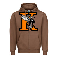Chestnut Kalamazoo College Zipper Hoodie - artisFamous