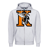 Heather Grey Kalamazoo College Zipper Hoodie - artisFamous