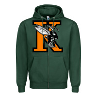 Sports Green Kalamazoo College Zipper Hoodie - artisFamous