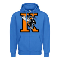 True Royal Kalamazoo College Zipper Hoodie - artisFamous