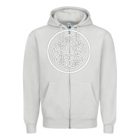 Dove Grey king crimson Zipper Hoodie - artisFamous