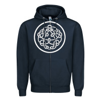 Navy king crimson Zipper Hoodie - artisFamous