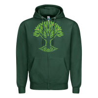 Sports Green Maharishi International College Zipper Hoodie - artisFamous