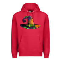Cardinal Purple leopard witch hat Premium Hoodie - Jasminsmagicworld