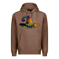 Chestnut Purple leopard witch hat Premium Hoodie - Jasminsmagicworld