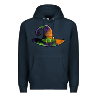 Navy Purple leopard witch hat Premium Hoodie - Jasminsmagicworld