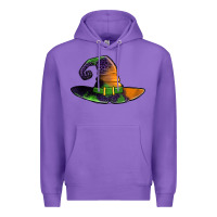 Purple Purple leopard witch hat Premium Hoodie - Jasminsmagicworld