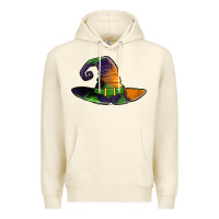 Sandshell Purple leopard witch hat Premium Hoodie - Jasminsmagicworld