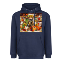 Navy fall heifer cow Heavyweight Hoodie - RanaPortraitStore