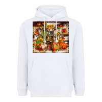 White fall heifer cow Heavyweight Hoodie - RanaPortraitStore