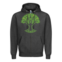 Charcoal Heather Maharishi International College Zipper Hoodie - artisFamous