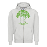 Dove Grey Maharishi International College Zipper Hoodie - artisFamous