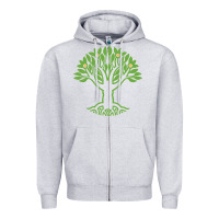 Heather Grey Maharishi International College Zipper Hoodie - artisFamous