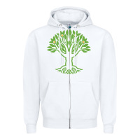 White Maharishi International College Zipper Hoodie - artisFamous