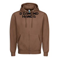 Chestnut diamond hands Zipper Hoodie - artisFamous