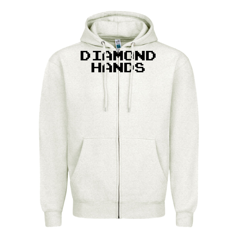 Diamond Hands Zipper Hoodie by artisFamous | Teevron
