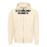 Sandshell diamond hands Zipper Hoodie - artisFamous