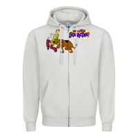 Dove Grey Scooby Doo Zipper Hoodie - artisFamous