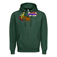 Sports Green Scooby Doo Zipper Hoodie - artisFamous