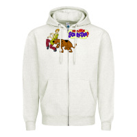 Oatmeal Heather Scooby Doo Zipper Hoodie - artisFamous