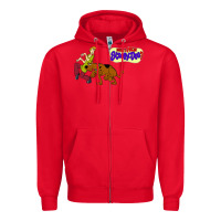 Red Scooby Doo Zipper Hoodie - artisFamous