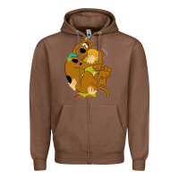 Chestnut Scooby Doo and Shaggy Zipper Hoodie - artisFamous