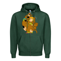 Sports Green Scooby Doo and Shaggy Zipper Hoodie - artisFamous