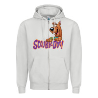 Dove Grey Scooby-Doo Zipper Hoodie - artisFamous