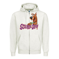 Oatmeal Heather Scooby-Doo Zipper Hoodie - artisFamous