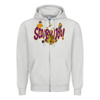 Dove Grey Scooby-Doo Zipper Hoodie - artisFamous