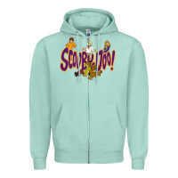 Seafoam Scooby-Doo Zipper Hoodie - artisFamous