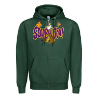 Sports Green Scooby-Doo Zipper Hoodie - artisFamous