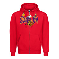 Red Scooby-Doo Zipper Hoodie - artisFamous