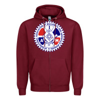 Burgundy association of machinists and aerospace workers classic Zipper Hoodie - artisFamous